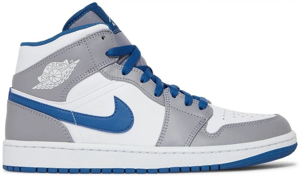 靴 Nike Air Jordan 1 Mid True Blue Jordan 1 Mid Cement True Blue for Sale | Authenticity Guaranteed