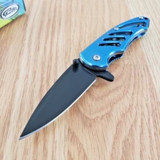 Rite Edge Framelock Folding Knife 2.5" Stainless Steel Blade Stainless Handle