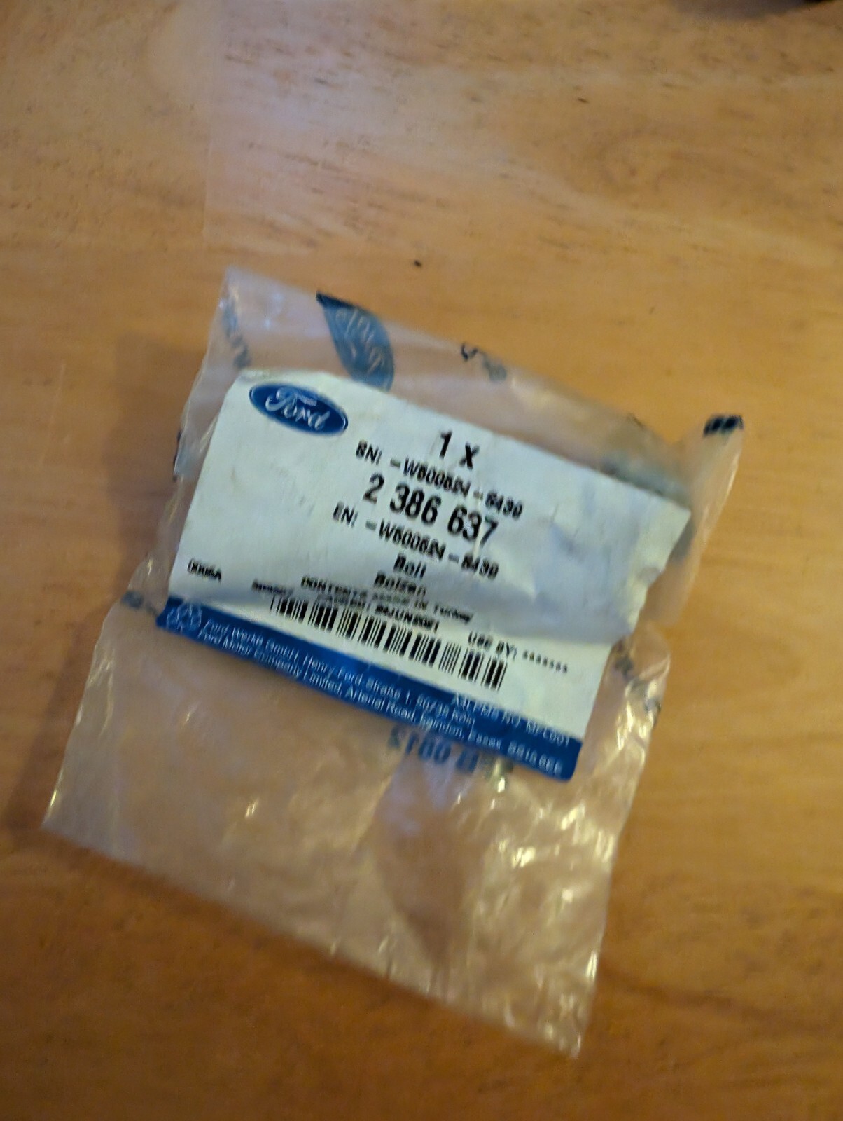 FORD Bolt - 2386637- x 1 - Genuine OEM New Old Stock | eBay 