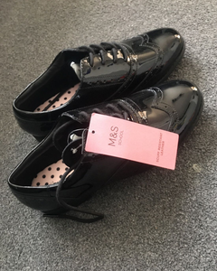 m&s girls school shoes