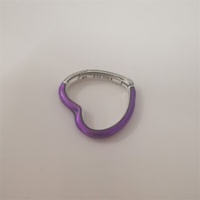Pandora SILVER ALE ME Bright Purple Styling Heart Connector S925 