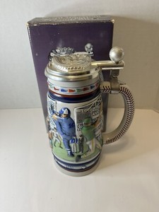 Vintage Great American Baseball Ceramic Beer Stein 1984