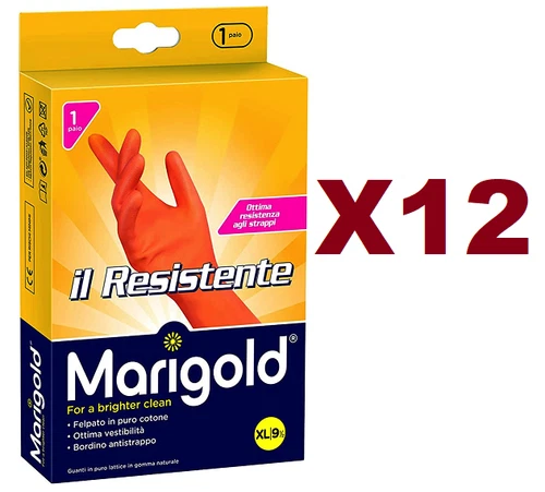 12 MARIGOLD THE DURABLE PURE RUBBER LATEX GLOVES 91/2 XL SWEATSHIRT