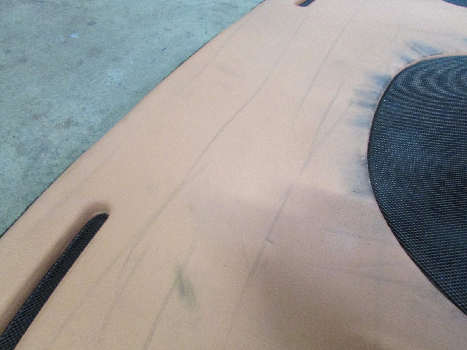 Maserati Granturismo, Parcel Shelf, Beige, Leather, Used, Damaged, P/N 69973500