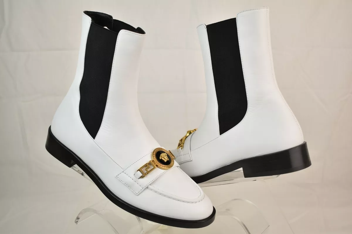 Versace white boots sale