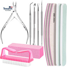 Nail Care Kit, Nail Files 100/180, Nail Buffer Block, Cuticle Nippers, Cuticle T