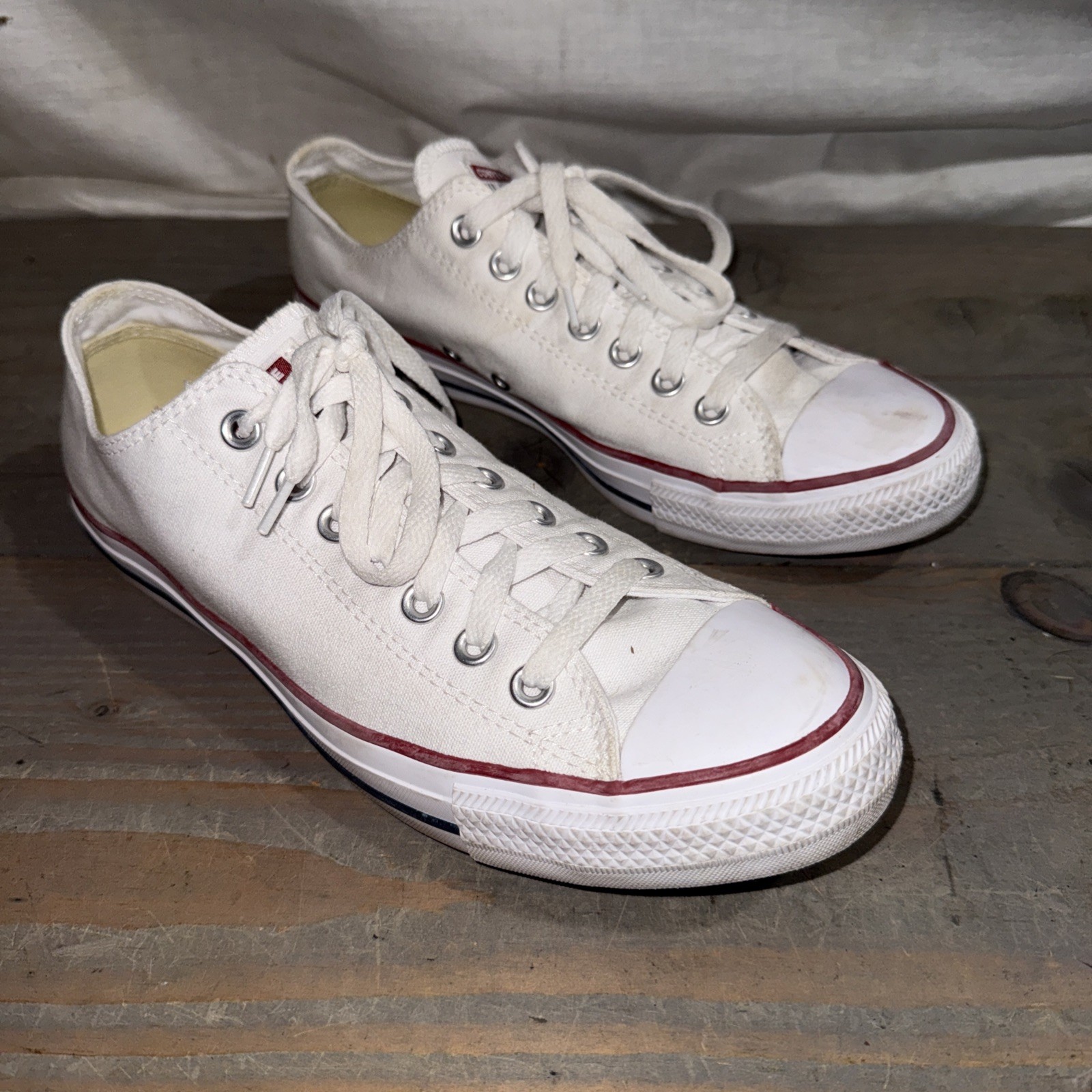 SAOLA Sneaker casual Converse Chuck Taylor All Star basse uomo 9 tela bianca
