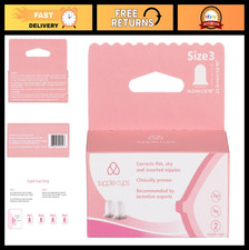 Supple Cups for Flat, Shy  Inverted Nipples - Size 3, Comfortable Support