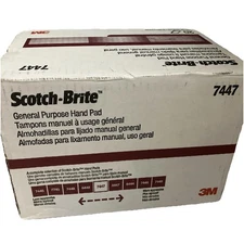 3M 7447 Scotch-Brite General Purpose Hand Pad 6" x 9" 20 Pads Free Shipping NEW