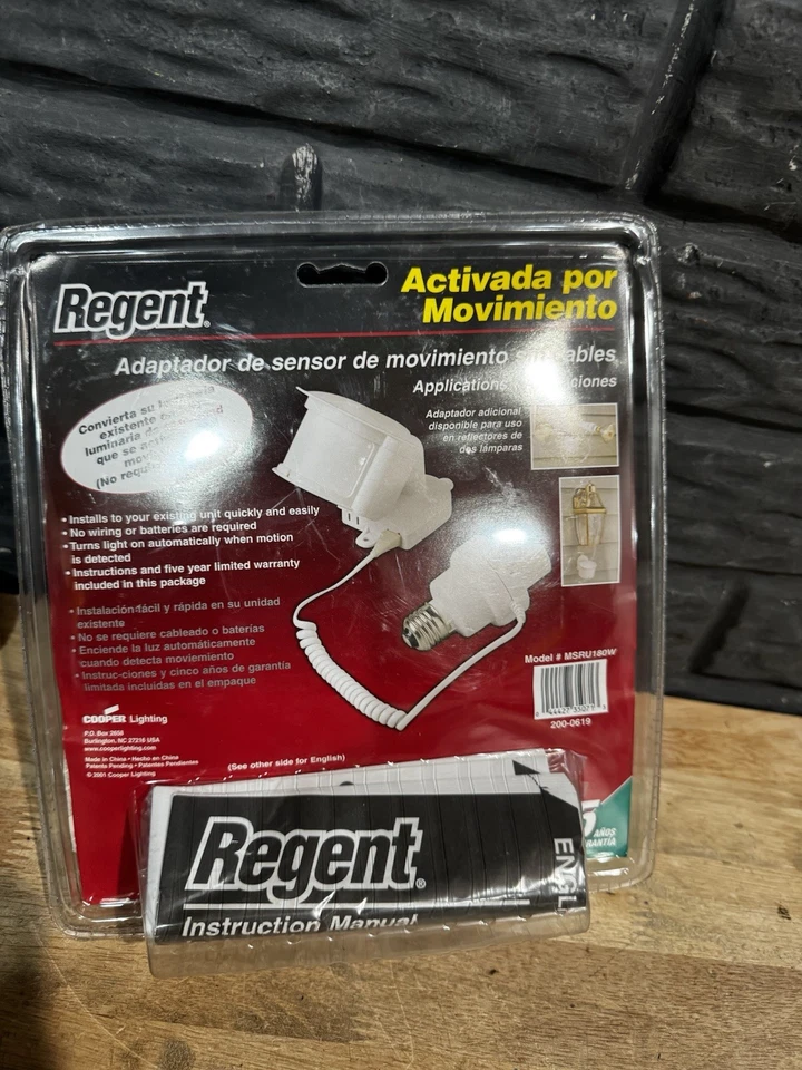 Regent  Motion Activated Sensor Single Lite Adapter  MSRU180W NIP - Image 4 of 4