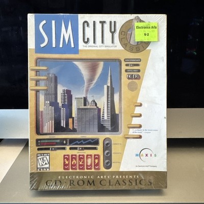 NEW NOS Factory Sealed SIM CITY CLASSIC Original City Simulator Maxis Sealed!