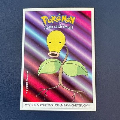 #69  Knofensa Dunkin Boomer Sticker Pokemon Karte Jahr 2000 Pokémon Card Vintage