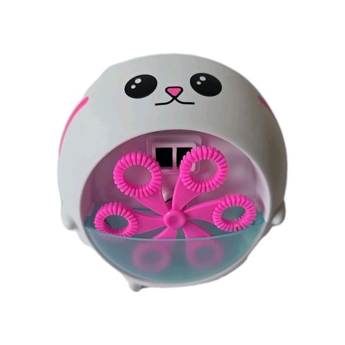 Bunny Bubble Maker Blower Machine Toy Battery Operated On Off Button Siki Round