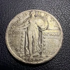 1927 P STANDING LIBERTY QUARTER 25¢ COIN 90% SILVER PENSYLVANIA US F10239