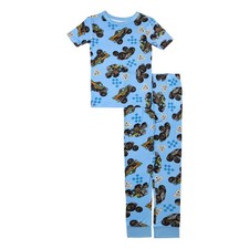 Monster Jam Boys' 2-Piece Loose-fit Pajama Set, Soft  Cute for Kids, Trucks...