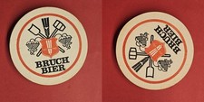 Bruch Bier roter Kreis Brauerei Bierdeckel Bier