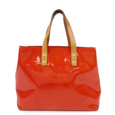 Louis Vuitton Monogram Vernis Reade PM Hand Bag Rouge M91088