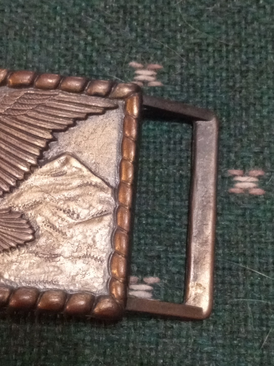 Solid Brass Eagle Belt Buckle Beautiful Design Vi… - image 3