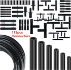 6Pcs 5Ft For Subaru Car SUV Silicone Vacuum Hose Kit + 113PCS Nylon Connectors