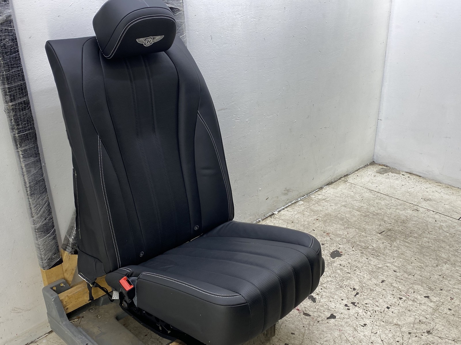 2013-2019 BENTLEY FLYING SPUR FLYING SPUR REAR LEFT SEAT W/ SWITCH BLACK LEATHER