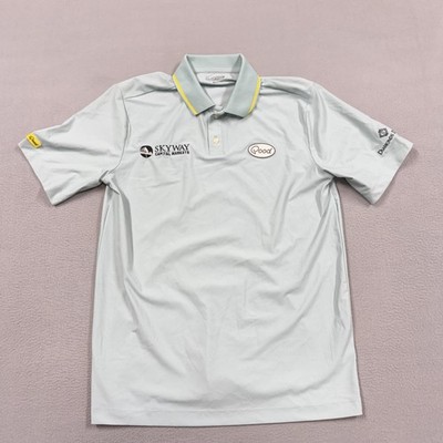 Good Good Polo Shirt Mens Small Green Skyway Diamonds Direct Sponsor Golf Logo