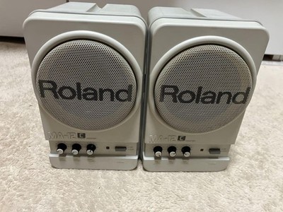 Roland MA-12C Stereo Micro Monitor Speakers Pair Amplified [used