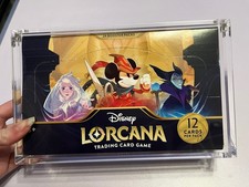 Disney Lorcana The First Chapter Booster Box Sealed und Acryl Case