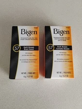 BL Bigen Powder Hair Color #57 Dark Brown 0.21oz X 2 Counts