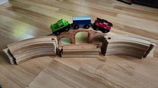 Wooden Train Track Bridge