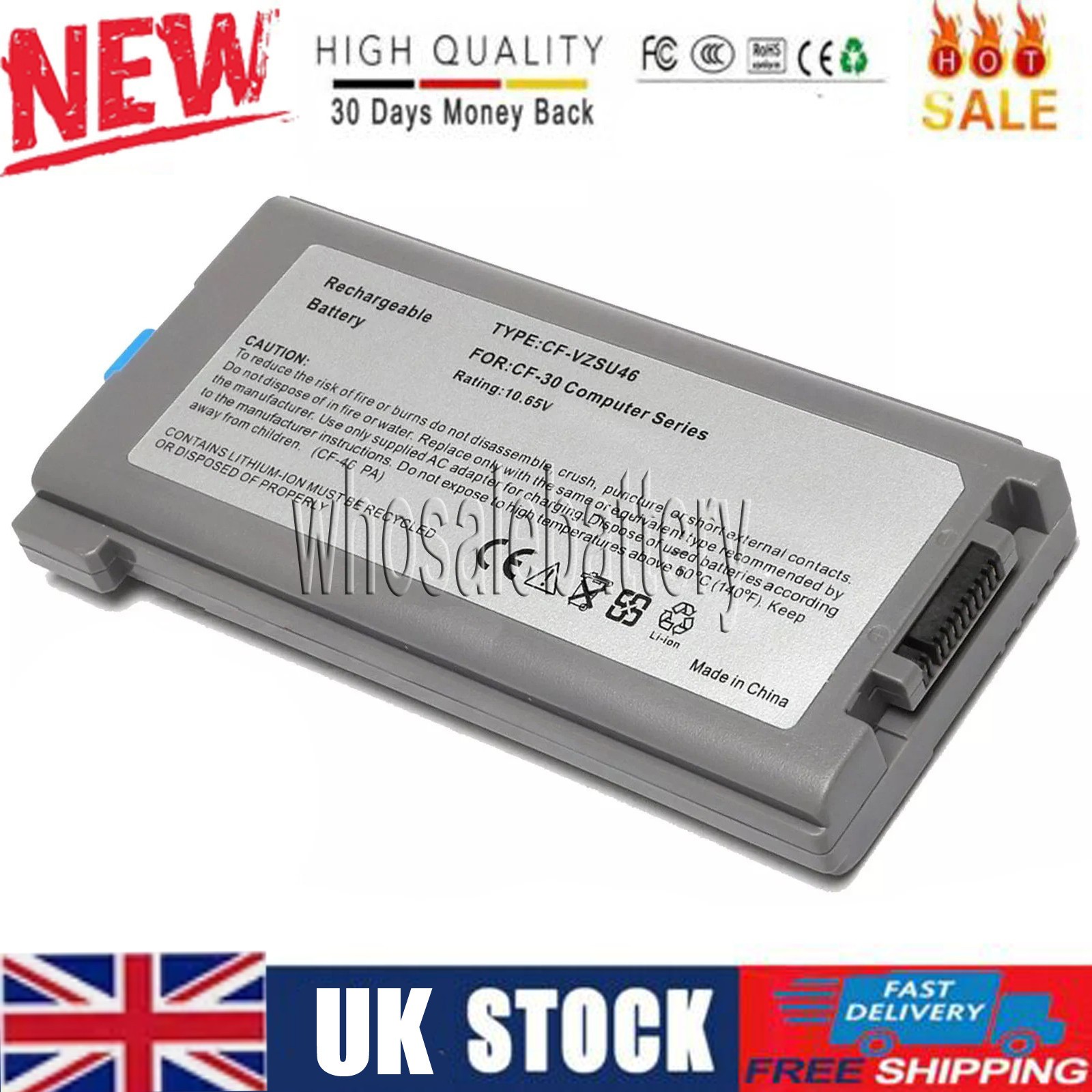 New For Panasonic ToughBook CF-30 Battery CF-VZSU46 CF-31 CF-53 CF-VZSU46AU