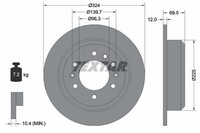 2Er-Set 2Er Set Bremsscheibe Textar 92161800 KIA 584114D000