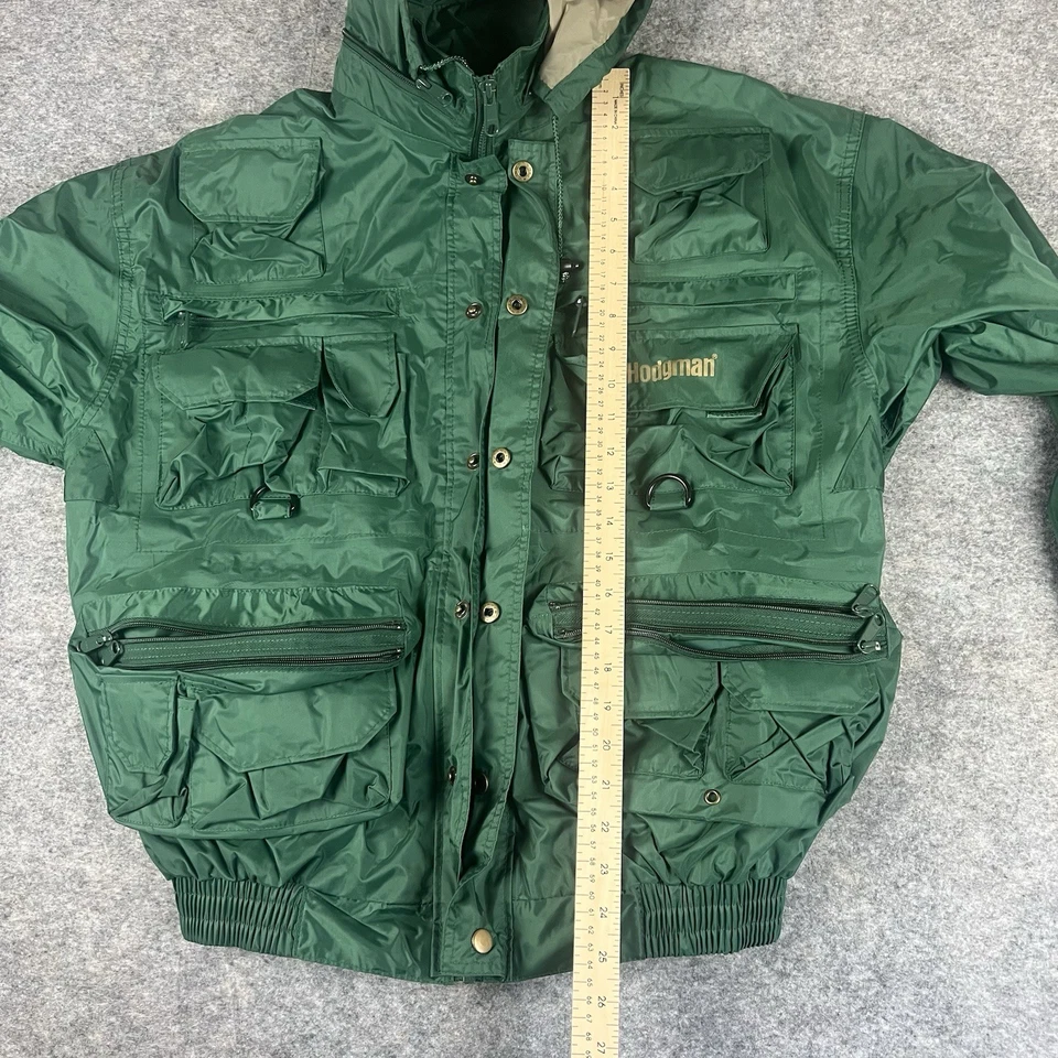 Hodgman Lakestream Jacket Men's M Hooded Wading Fishing Green Hunting Waterproof - Image 3 of 4
