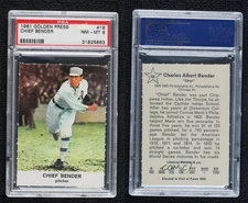 1961 Golden Press Hall of Fame Chief Bender #18 PSA 8 HOF