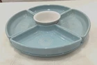 Two Fiesta 6- Piece Entertainment Sets. Sky Blue/White & Peony Pink & White. F/S