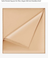 Men's Satin Silk Pocket Square Hankie Hankerchief Wedding Formal Suit 6 pack