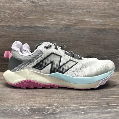 New Balance Nitrel V6 Shoes Women Size 10 Grey Trail Hiking Sneakers Lace up