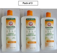 Arm & Hammer Essentials Moisturizing Hand Orange Citrus 32 Oz ( PACK OF 3 ) 0.62 per fl oz