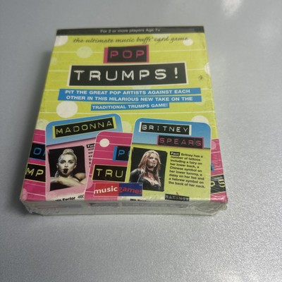 Pop Trumps Musik Kartenspiel Madonna Britney Spears Sealed Partyspiel