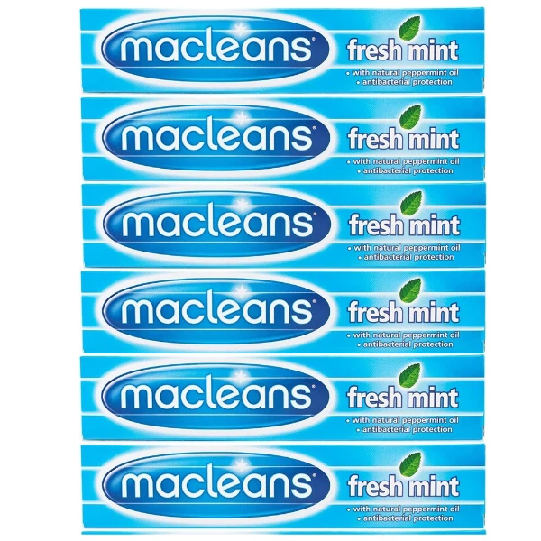 Macleans Freshmint Fluoride Toothpaste 6 x 100ml