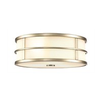 Deckenleuchte Wohnzimmerlampe Flurleuchte Deckenlampe Naturmessing D 34,3 Cm