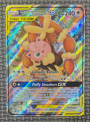Mega Lopunny & Jigglypuff GX Alt Art 226/236 - Mint Condition | eBay
