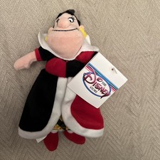 Disney Store Bean Bag Plush Alice in Wonderland QUEEN OF HEARTS 8" NWT