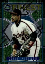 1995 Topps Finest #124 Cecil Fielder Detroit Tigers