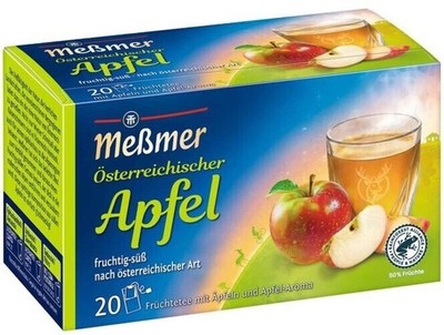 MESSMER tea Austrian Apple  - 1 box/ 20 tea bags Made in Germany FREE SHIPPING