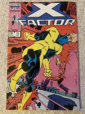 X-FACTOR #11 Original X-Men Marvel Comics 1986 VF