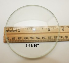 3-11/16" Diameter Convex Glass Dome Clock face replacement