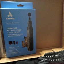 Andis Cordless Pet Nail Care Kit, 12 Piece Kit, New, Unopened Box