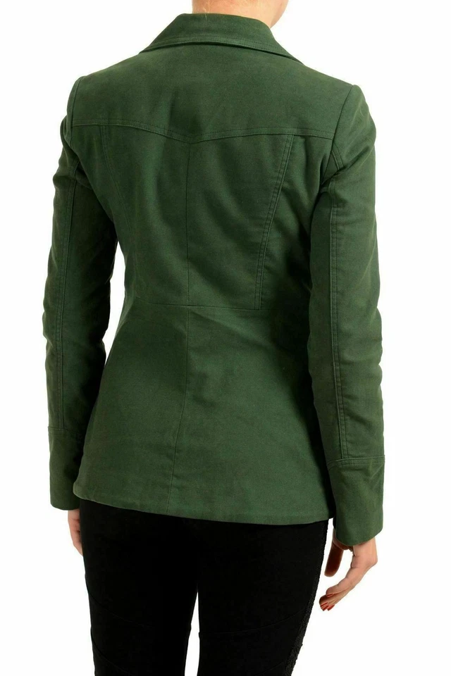 C'N'C Costume National Green Button Down Women's Blazer US S IT 40 - Image 2 of 4