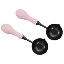 4" Wax Seal Spoon, 3Pcs Painted Wax Sealing Melting Spoon, Pink