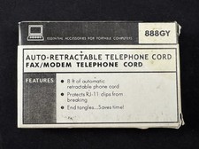 Auto-Retractable Telephone Fax/Modem Cord 888GY